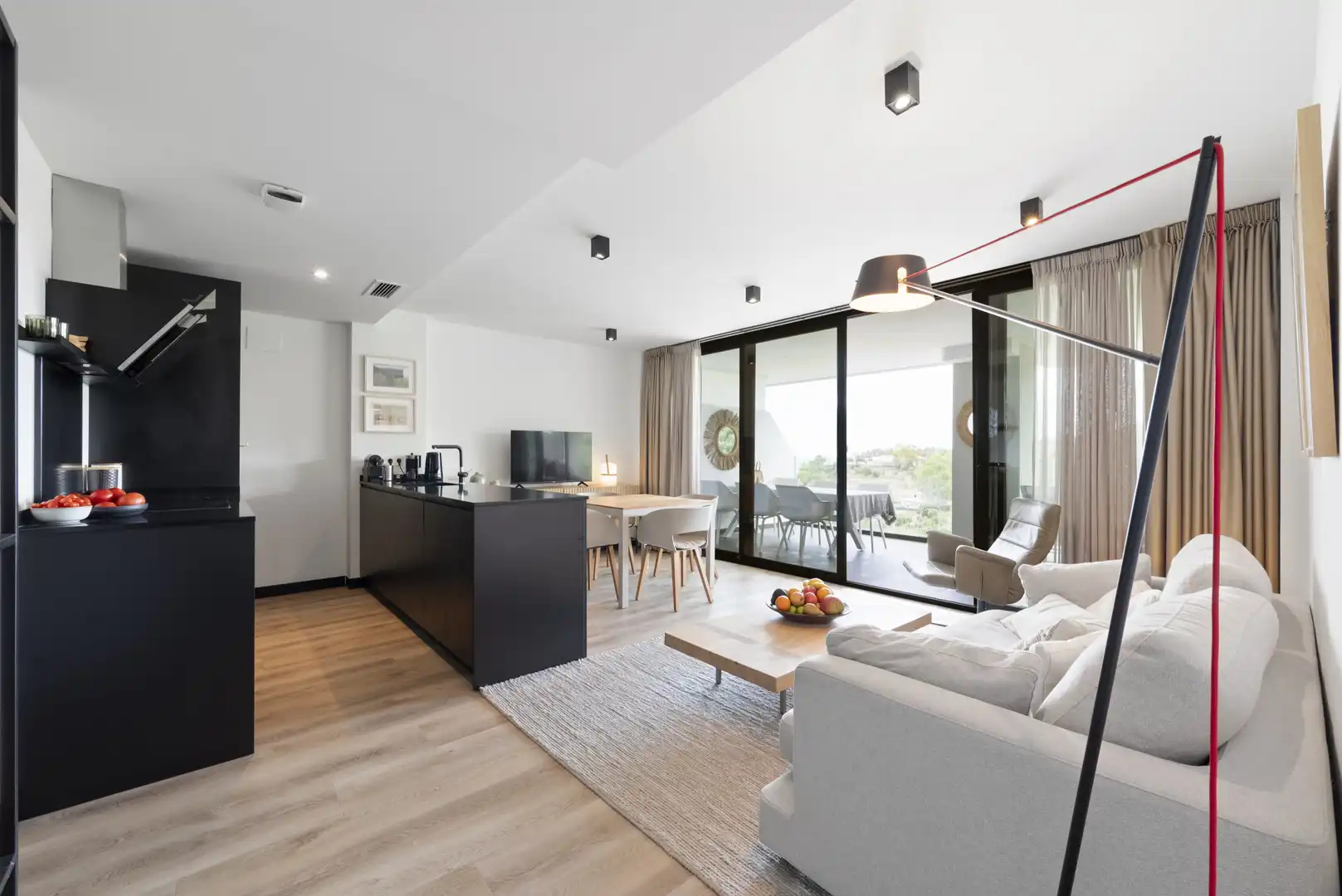 Sala de estar de Apartamento en venta en Mijas con Aire acondicionado, Terraza y Piscina