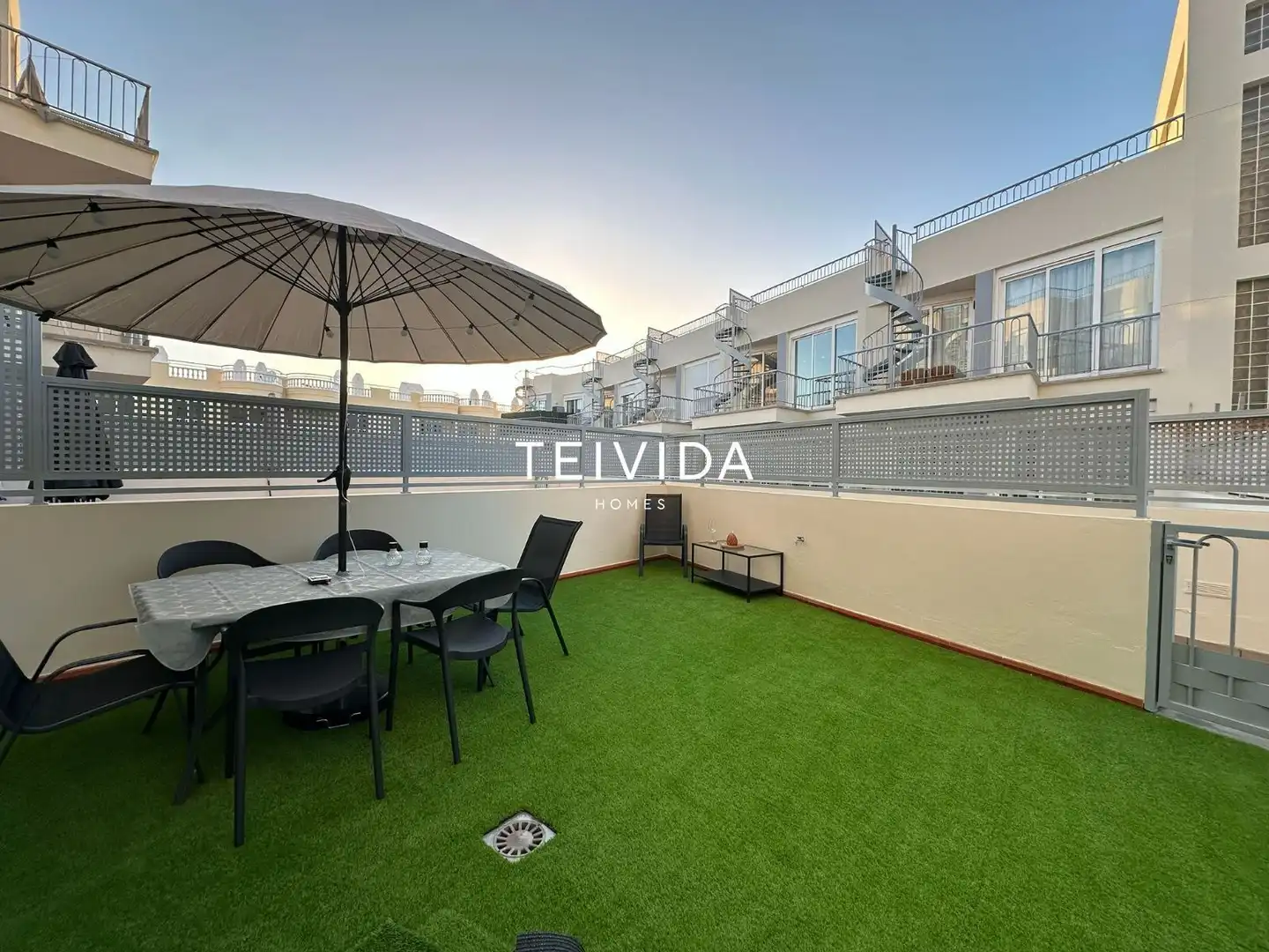 Terrace of Flat for rent in Santiago del Teide  with Air Conditioner, Terrace and Swimming Pool