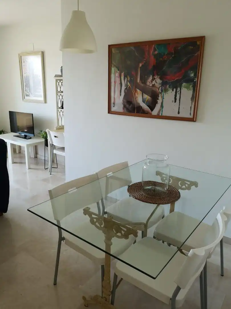 Dining room of Flat for rent in Algeciras  with Terrace, Furnished and Community pool