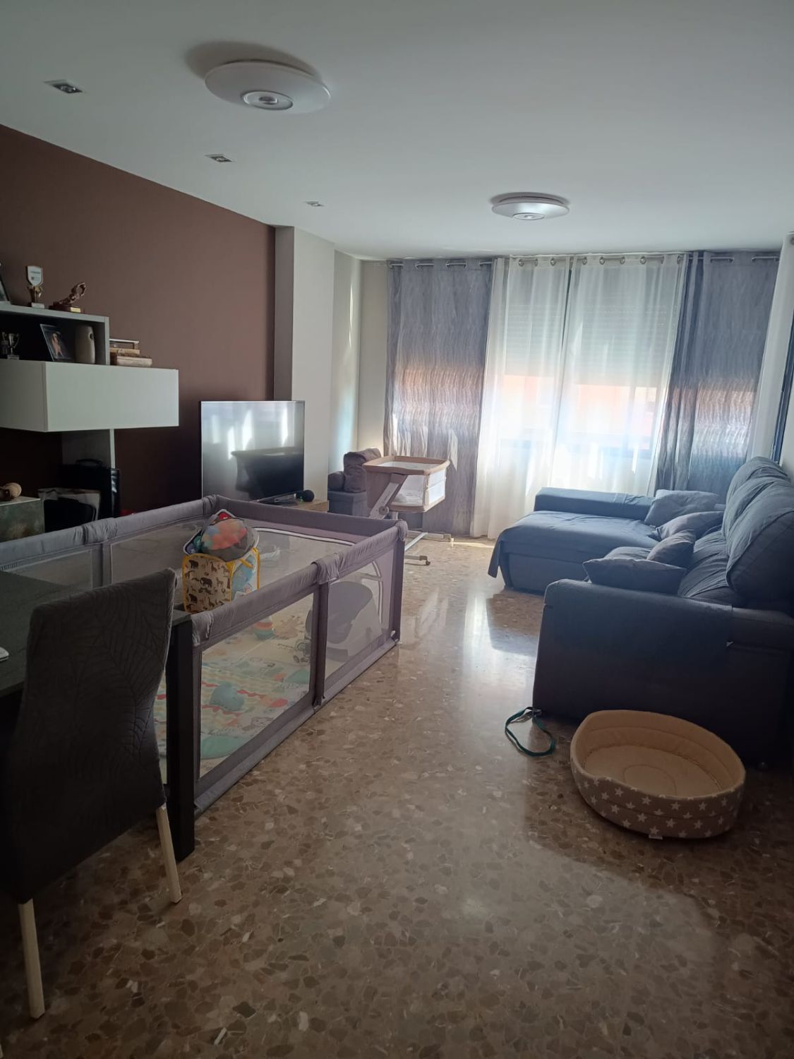 Sala de estar de Piso en venta en Burriana / Borriana con Aire acondicionado, Trastero y Amueblado