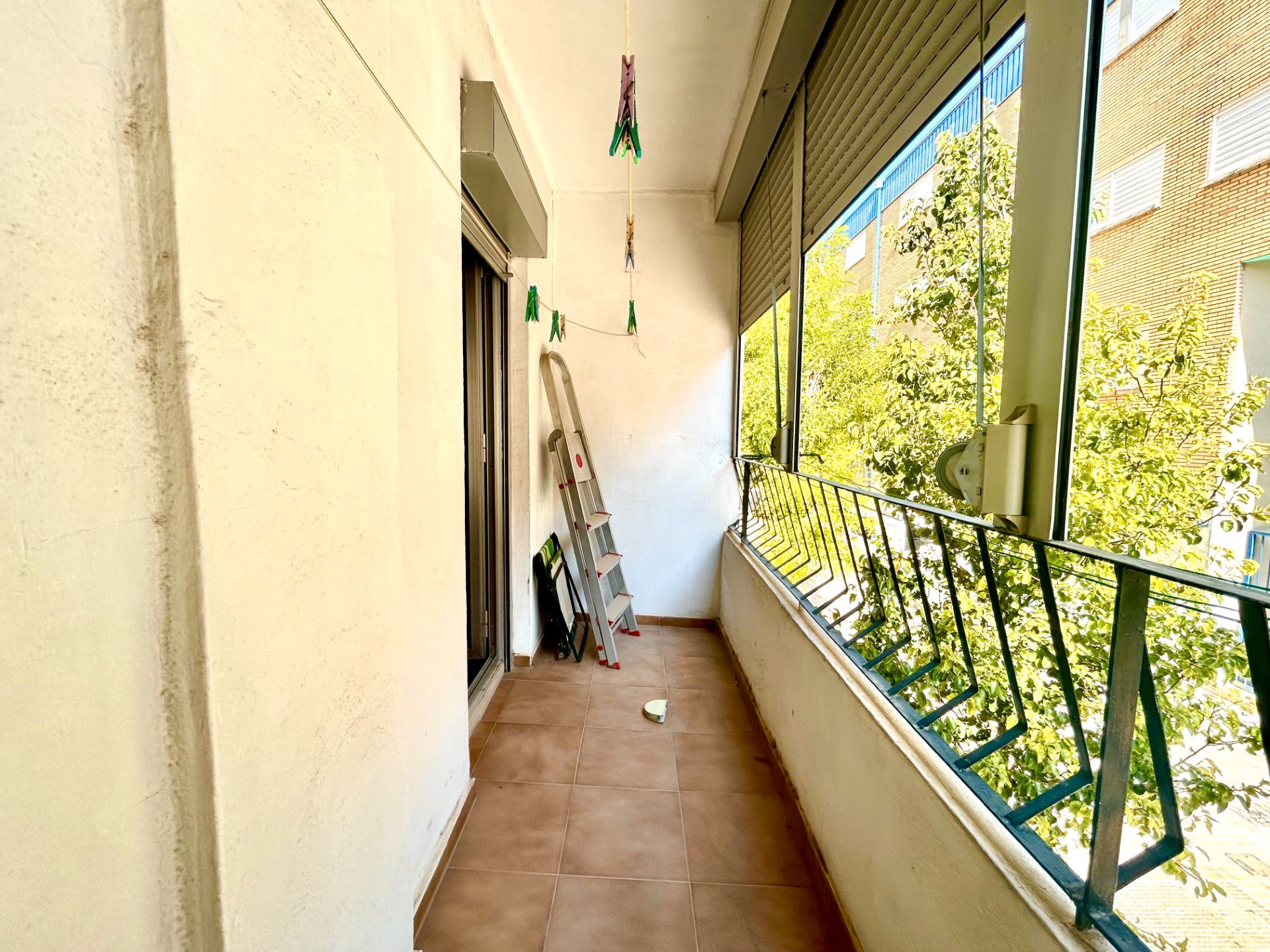 Balcony of Flat for sale in  Valencia Capital  with Air Conditioner, Terrace and Furnished
