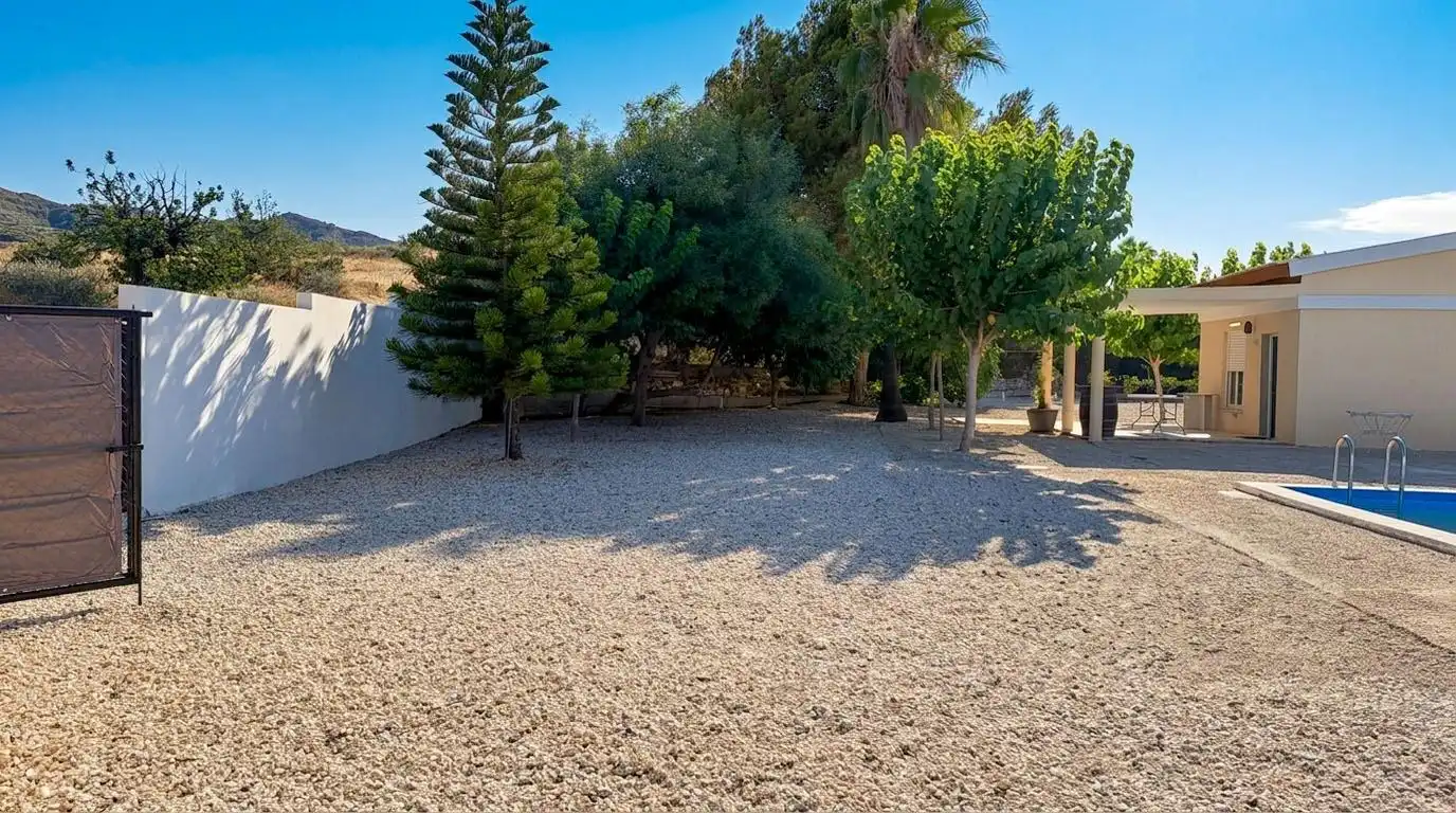 Exterior view of Houses for sale in Novelda  with Swimming Pool and Alarm