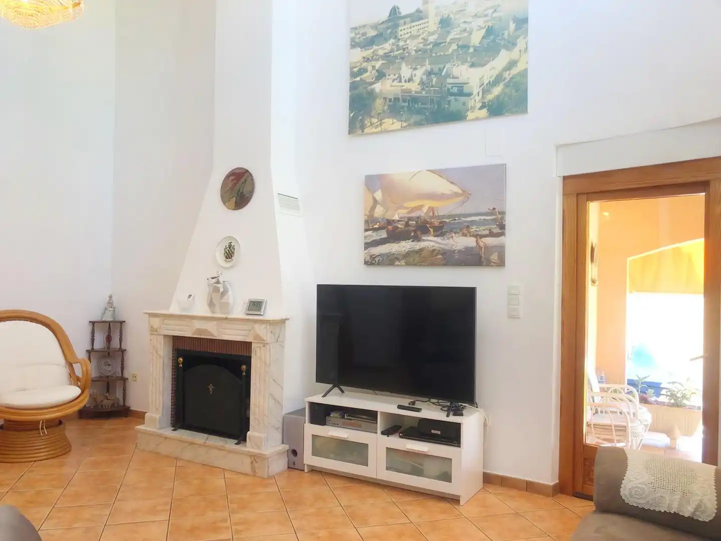 Sala de estar de Casa o chalet de alquiler en Dénia con Aire acondicionado, Calefacción y Jardín privado