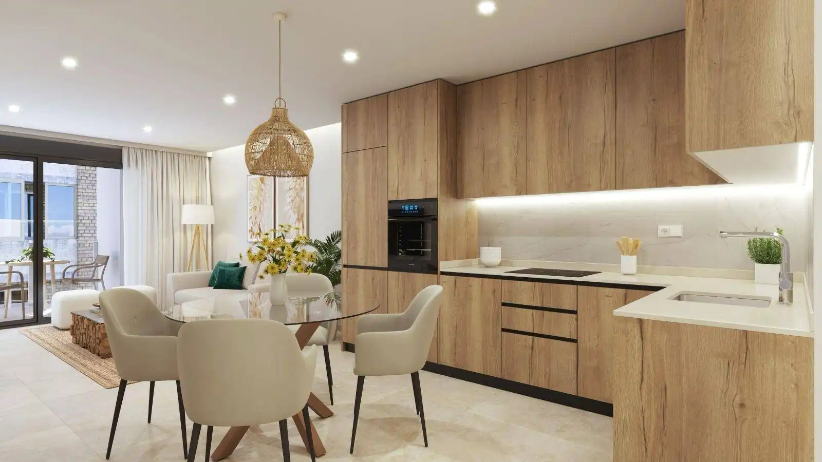 Cocina de Ático en venta en Elche / Elx con Terraza y Balcón
