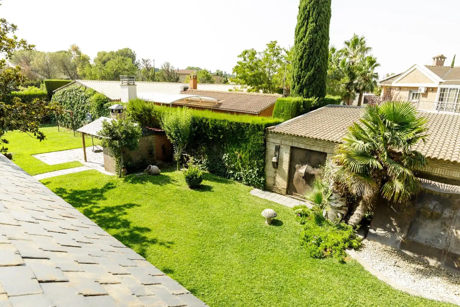 Garden of Houses for sale in Zaragoza  with Air Conditioner, Heating and Private garden