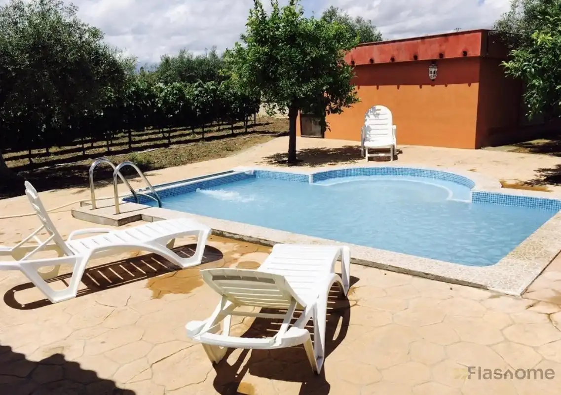 Piscina de Casa o chalet en venta en Santa Amalia con Aire acondicionado, Piscina y Amueblado