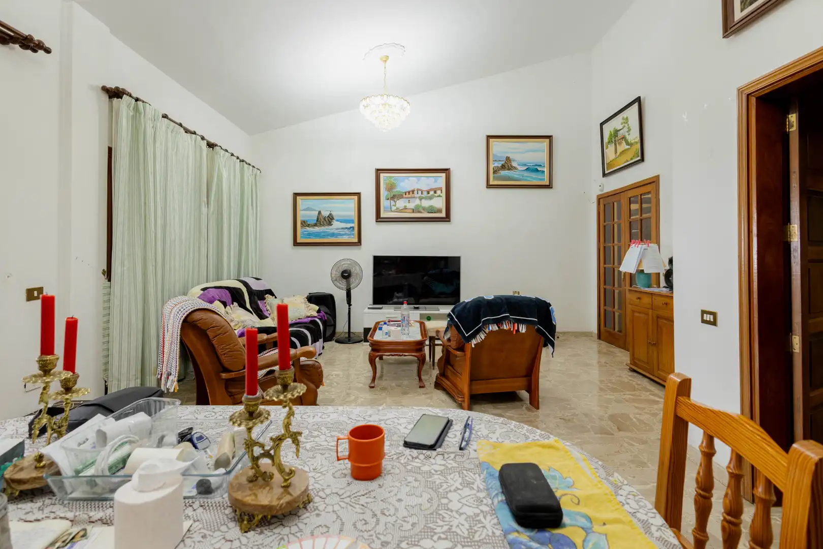 Sala de estar de Casa adosada en venta en Santa Cruz de Tenerife con Terraza, Trastero y Piscina
