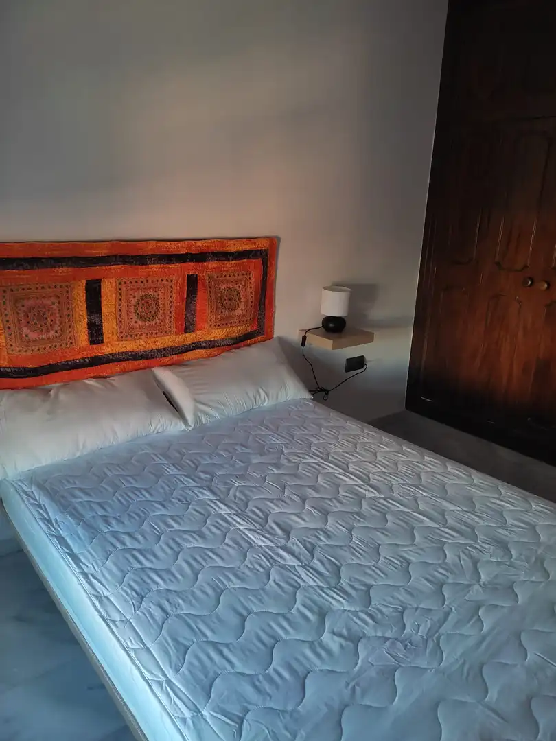 Bedroom of Flat for rent in Málaga  with Air Conditioner, Terrace and Furnished