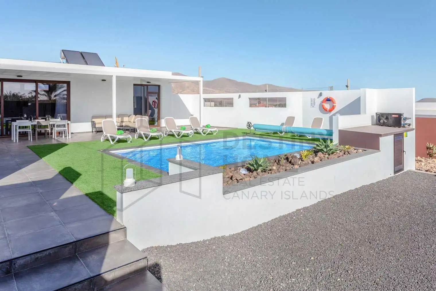 Vista exterior de Casa o chalet en venta en Antigua con Jardín privado, Terraza y Piscina