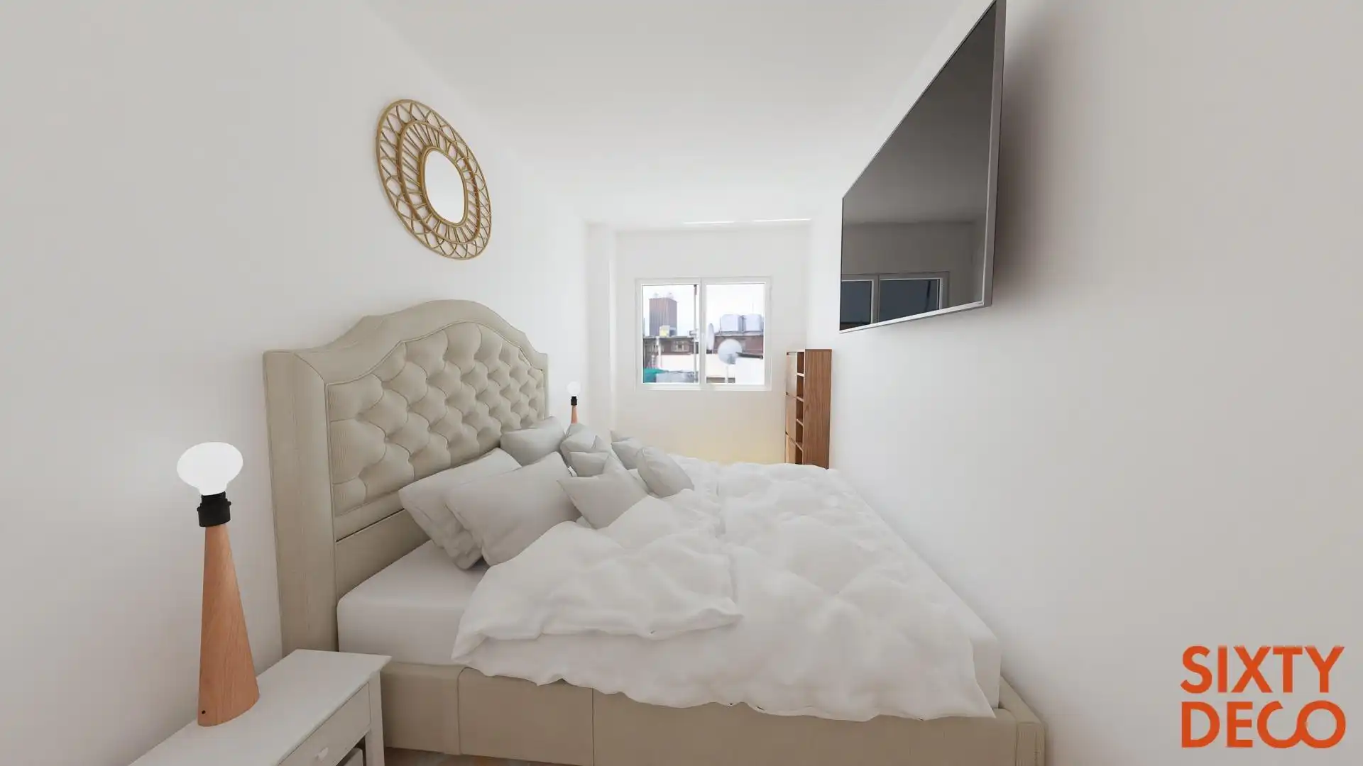 Bedroom of Flat for sale in Zaragoza  with Air Conditioner and Heating