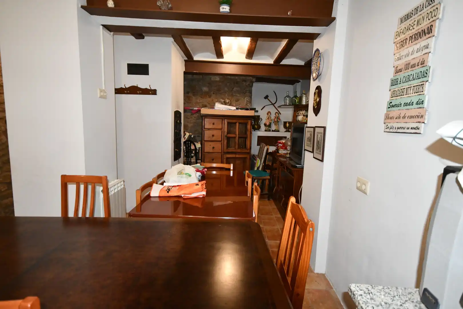 Menjador de Finca rústica en venda en Fuenmayor amb Calefacció, Parquet i Terrassa