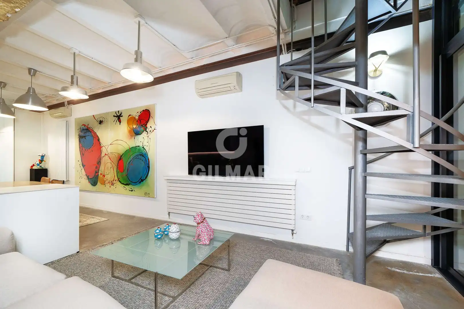 Wohnzimmer von Wohnung zum Verkauf in Madrid mit Heizung und Privatgarten