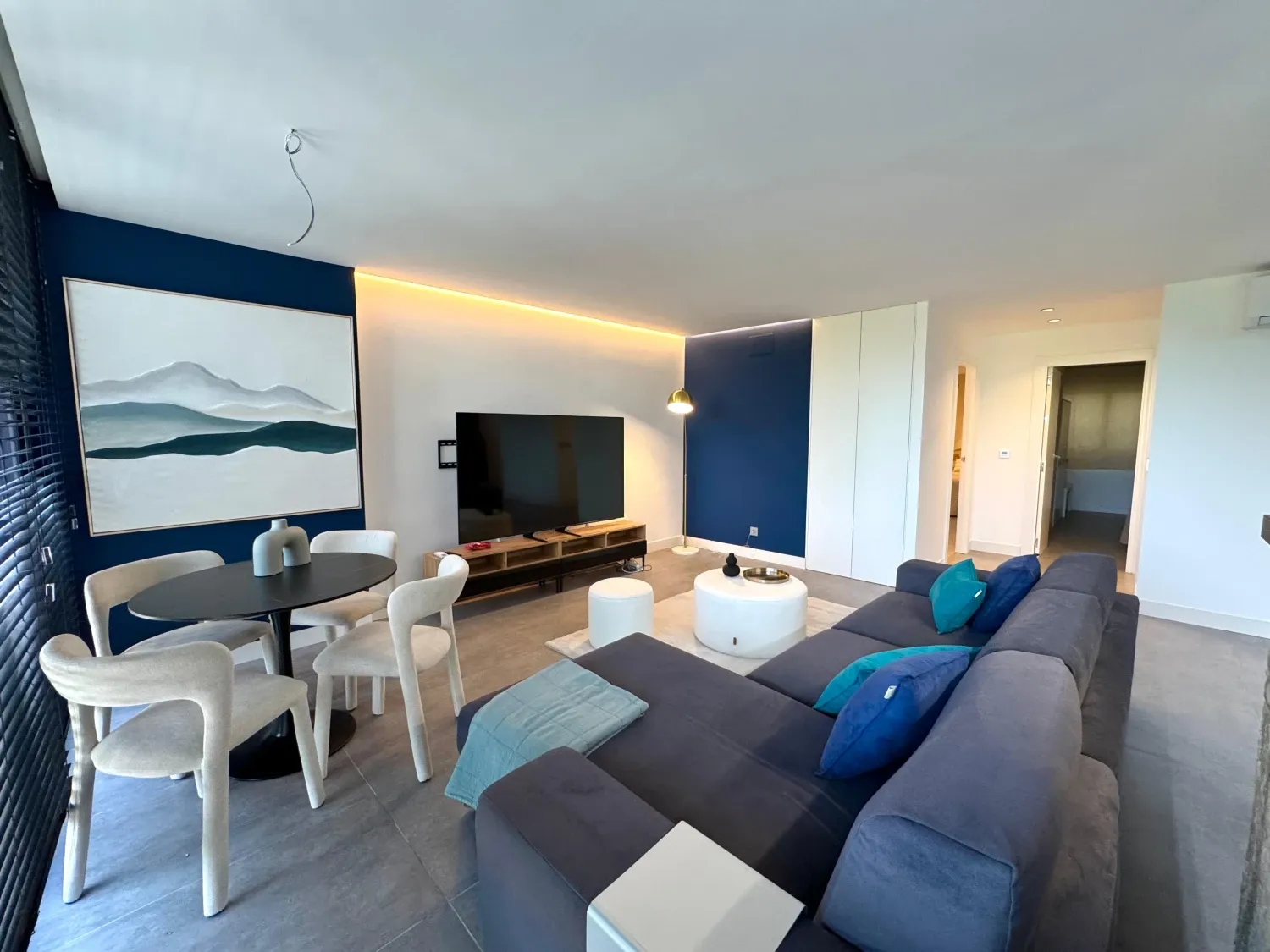 Living room of Flat to rent in  Murcia Capital  with Air Conditioner, Furnished and Washing machine