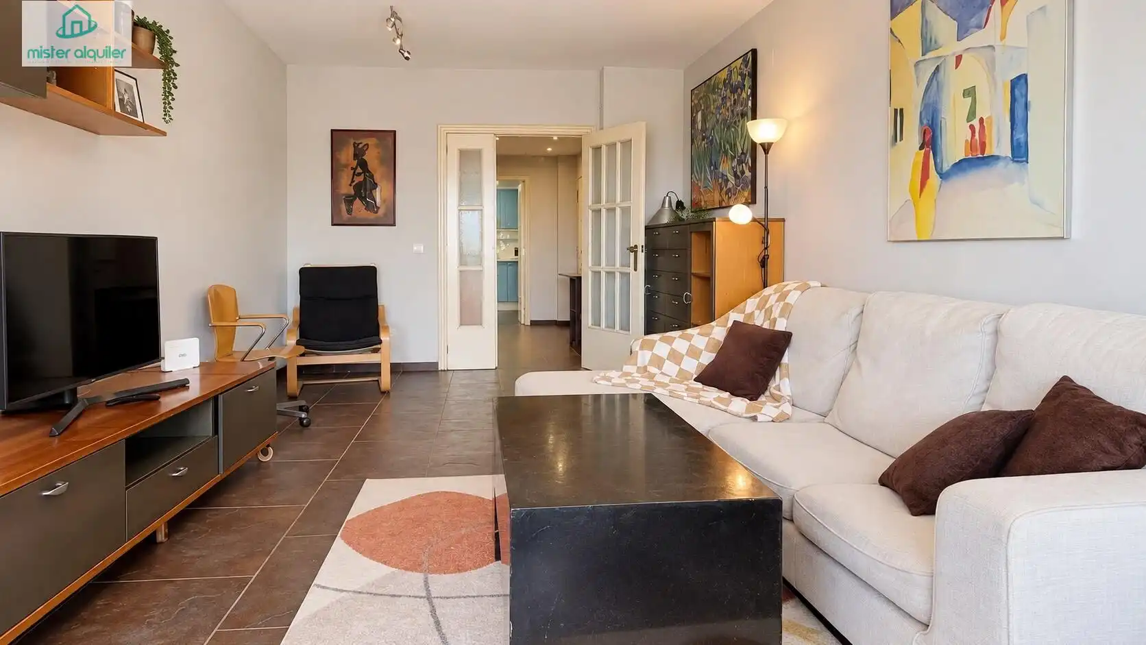 Sala d'estar de Apartament de lloguer en Playa Muchavista