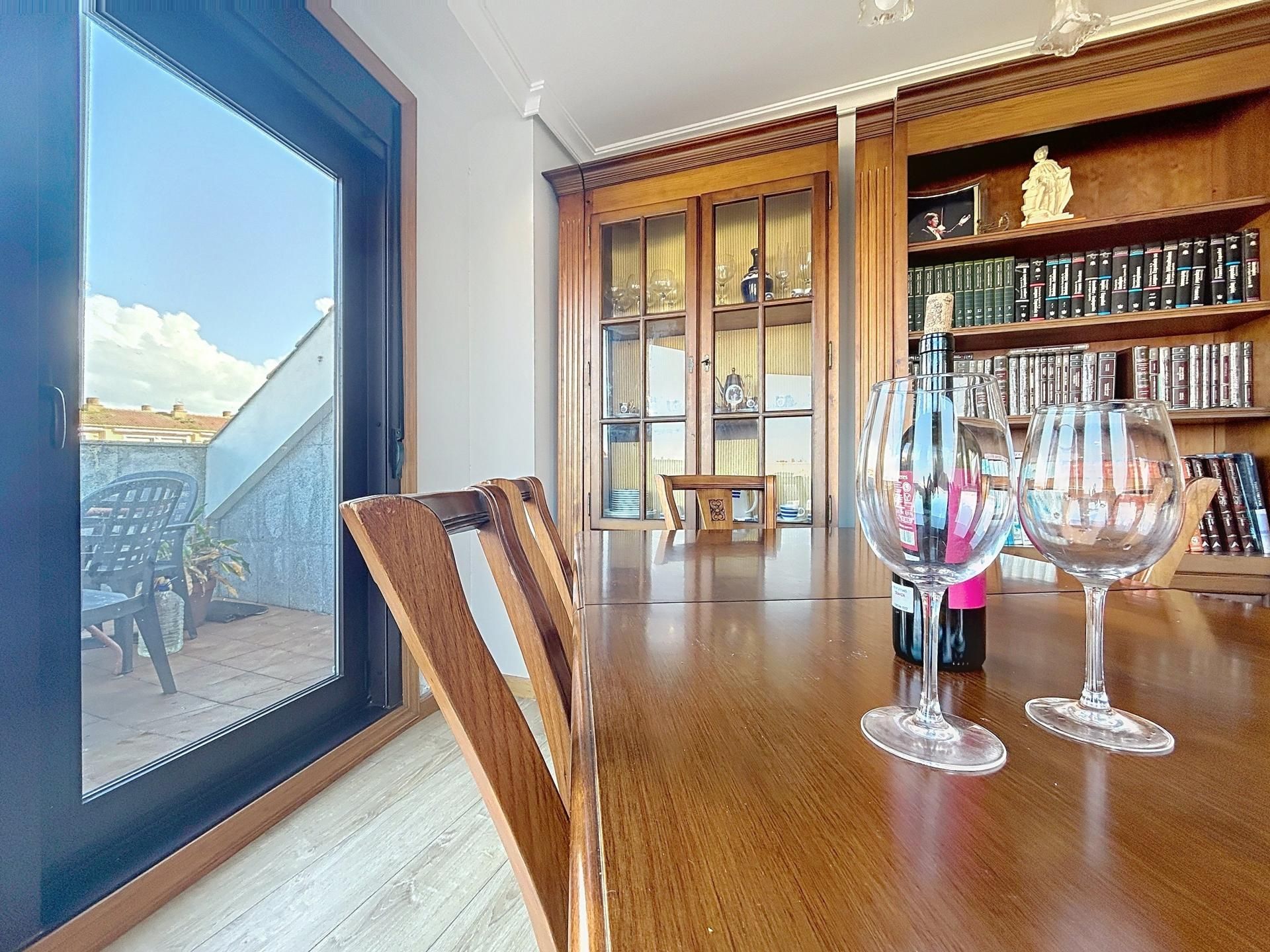 Menjador de Àtic en venda en Baiona amb Calefacció i Terrassa