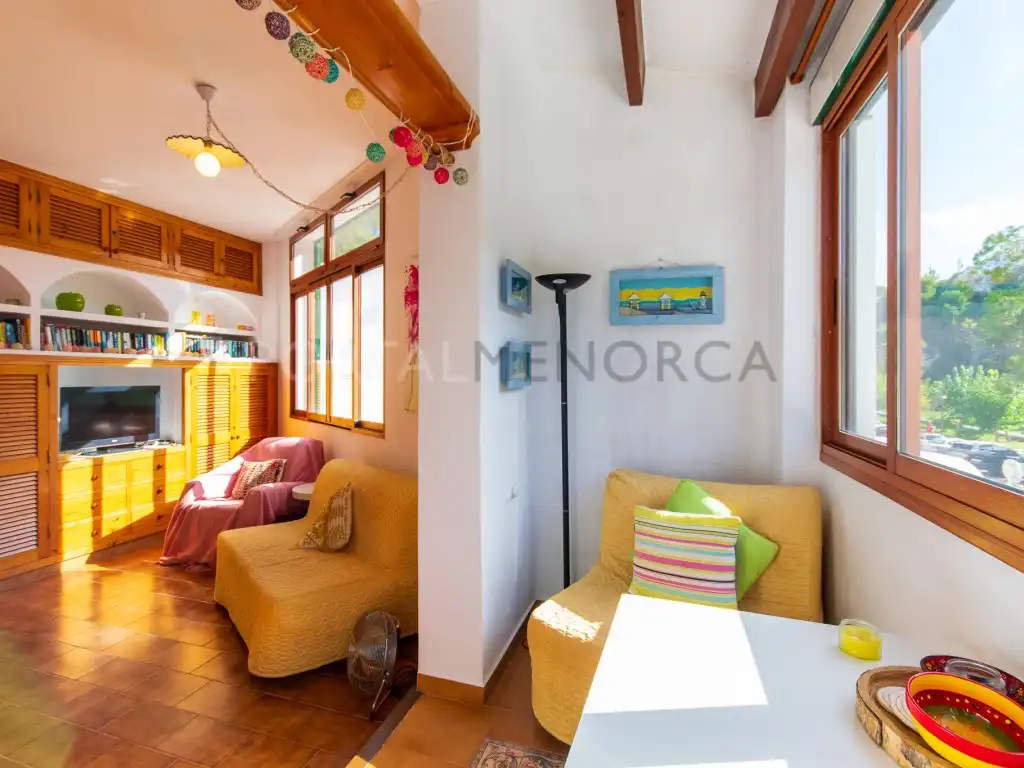 Sala de estar de Apartamento en venta en Ferreries con Aire acondicionado y Terraza