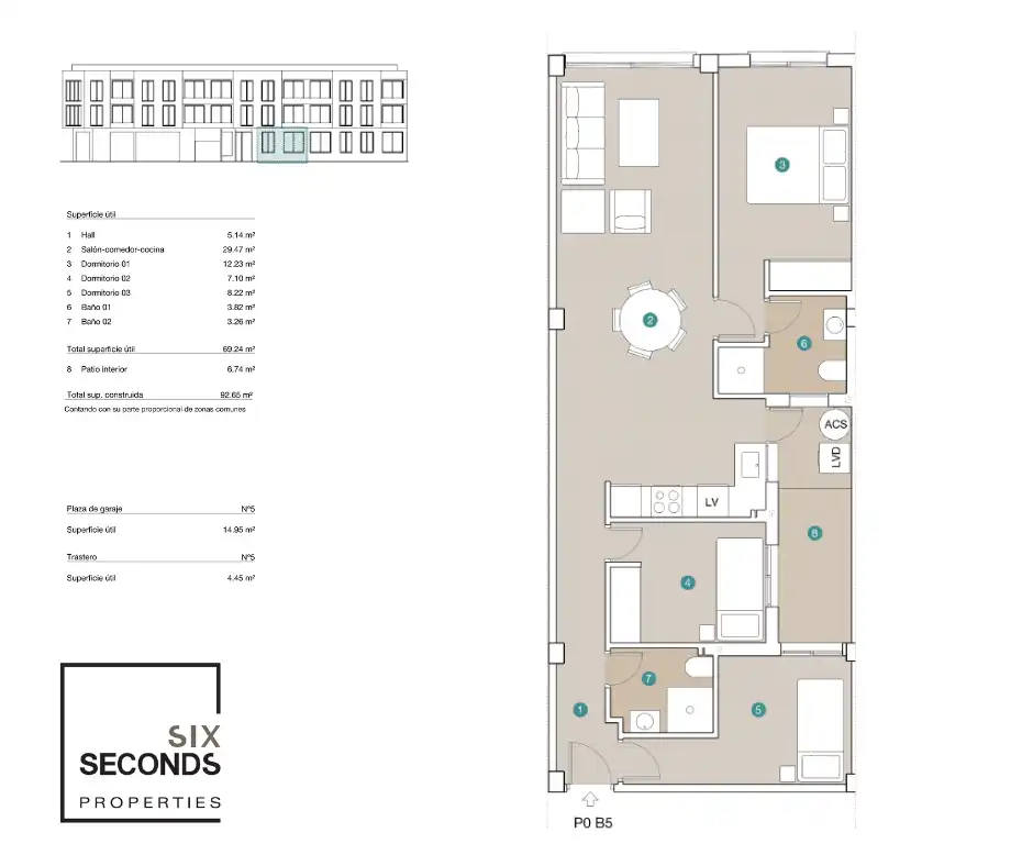 Appartement compact avec piscine à vendre à Jacarilla, imagen 12