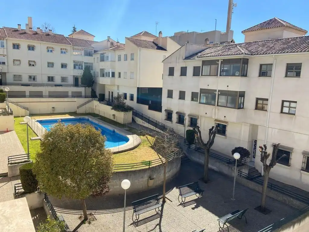 Exterior view of Flat for rent in Granada  with Heating, Private garden and Community pool