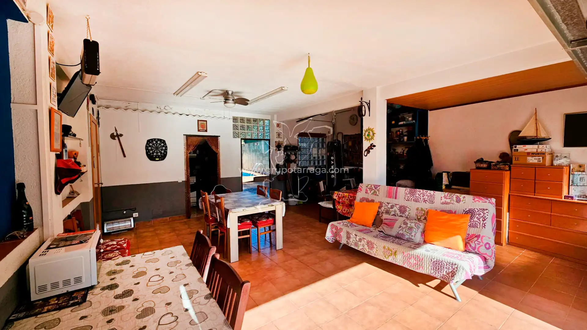 Sala de estar de Casa o chalet en venta en Lloret de Mar con Aire acondicionado, Jardín privado y Piscina