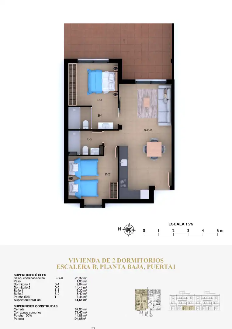 Apartamento en venta en Carrer Alborcer, 54, El Montgó