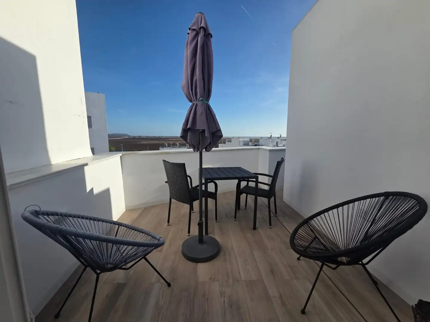 Terrace of Apartments for rent in Conil de la Frontera  with Air Conditioner, Heating and Terrace