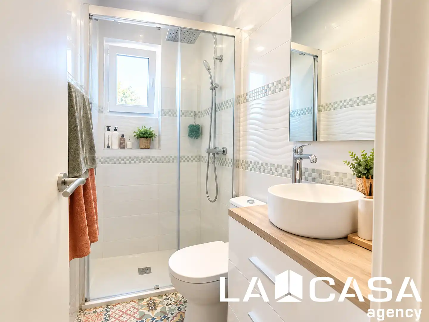 Badezimmer von Wohnung zum Verkauf in Dos Hermanas mit Klimaanlage