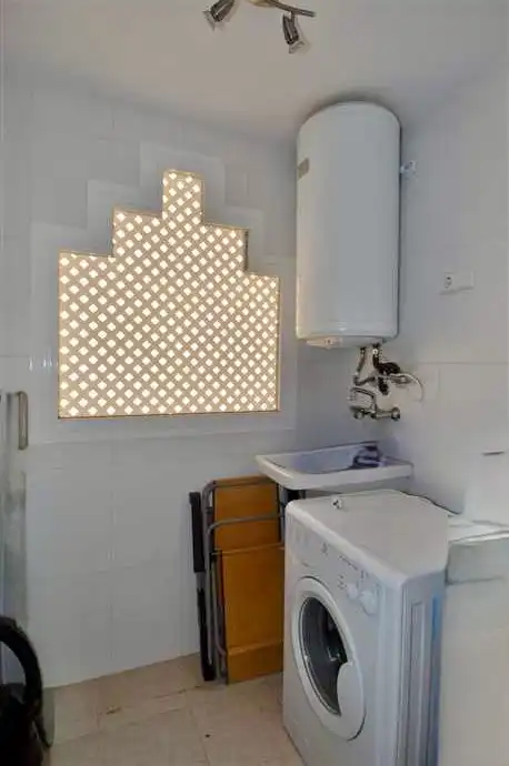 Bany de Apartament en venda en Calpe / Calp amb Aire condicionat, Calefacció i Jardí privat