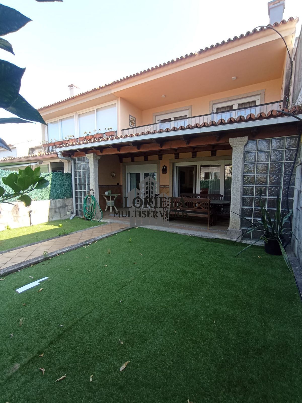 Terrassa de Casa adosada en venda en Baiona amb Calefacció, Parquet i Terrassa
