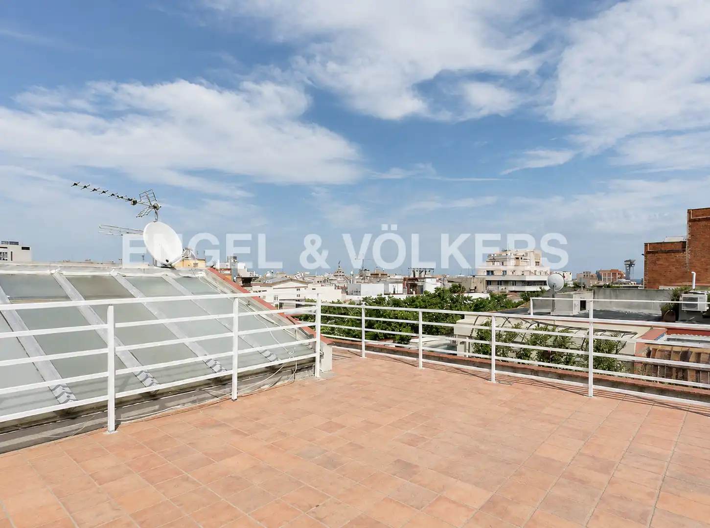 Terraza de Ático de alquiler en Barcelona con Aire acondicionado, Calefacción y Parquet