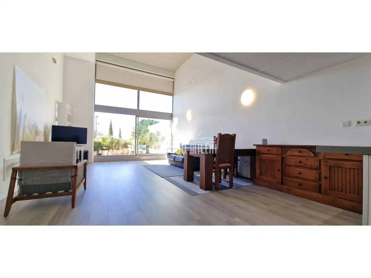 Sala de estar de Loft en venta en Valencia con Aire acondicionado, Parquet y Terraza