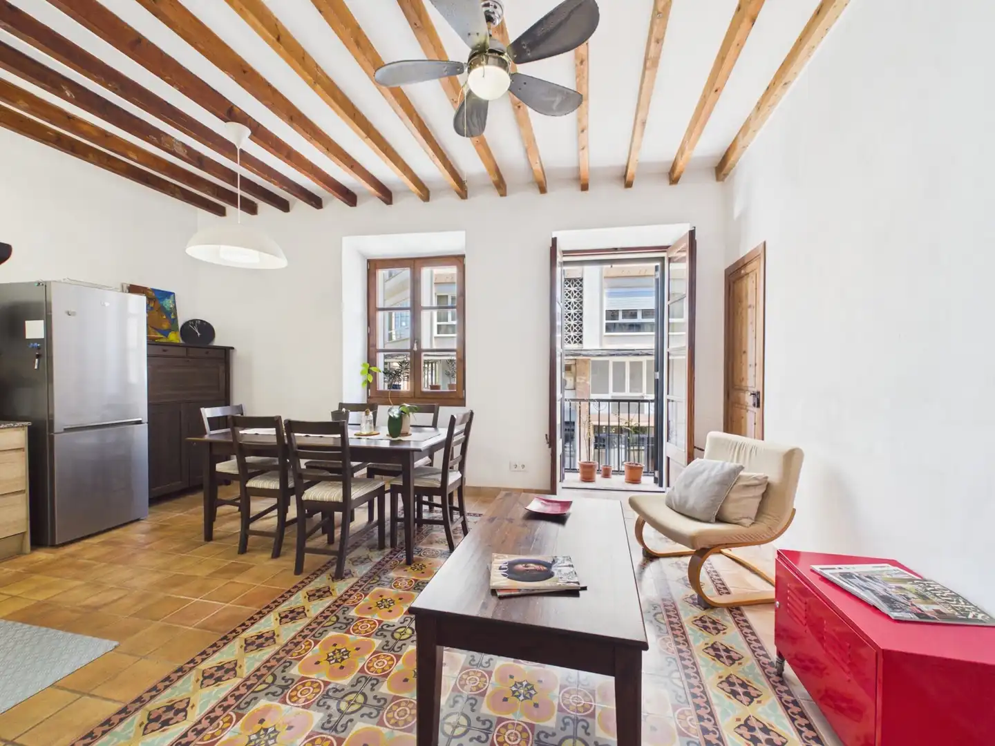 Living room of Flat for rent in  Palma de Mallorca  with Air Conditioner and Pets allowed