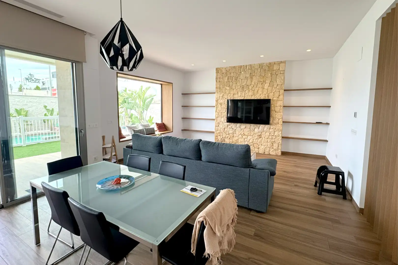 Sala de estar de Casa o chalet de alquiler en Benijófar con Aire acondicionado, Calefacción y Jardín privado