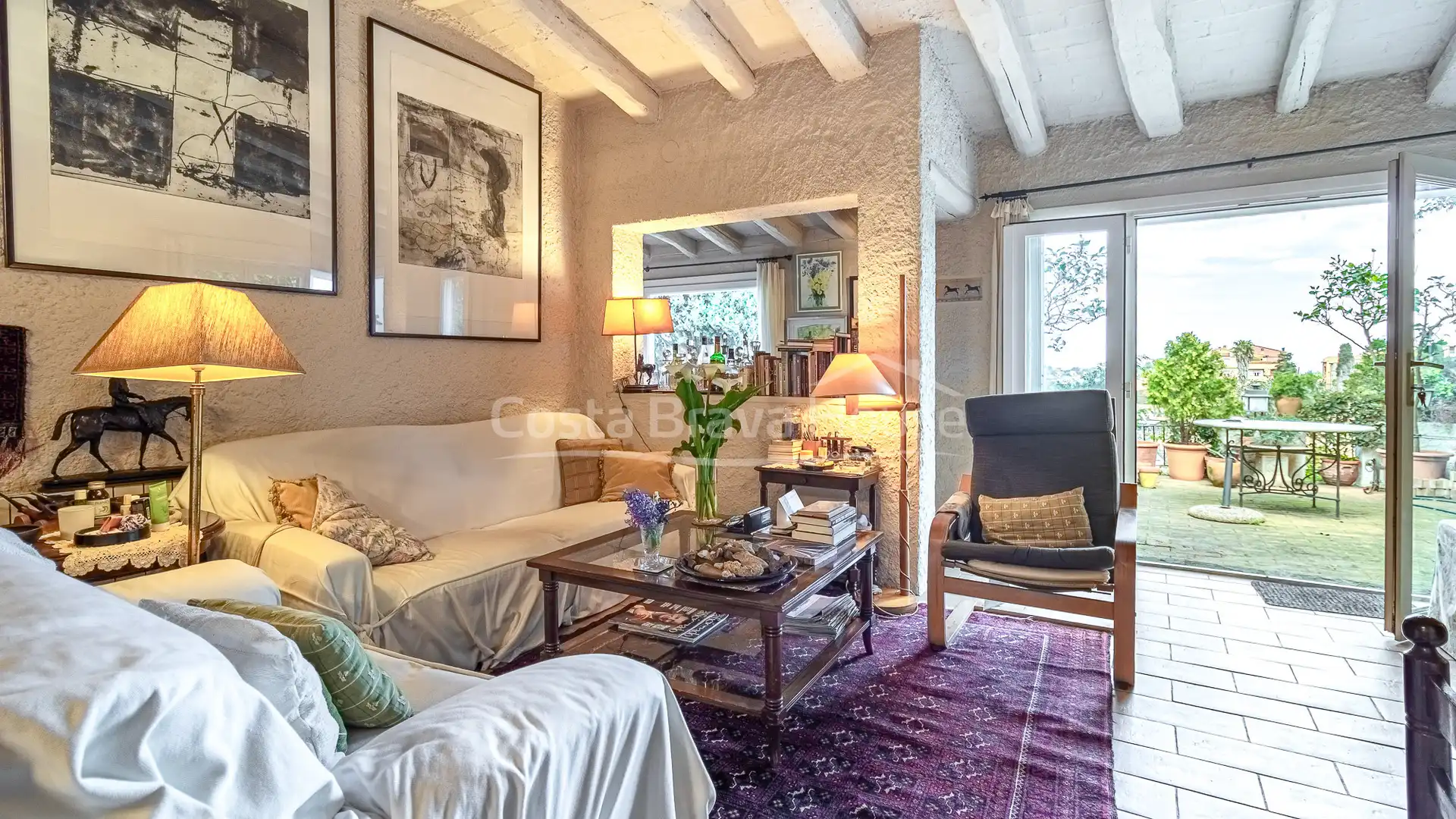 Living room of Houses for sale in Begur  with Heating, Private garden and Terrace