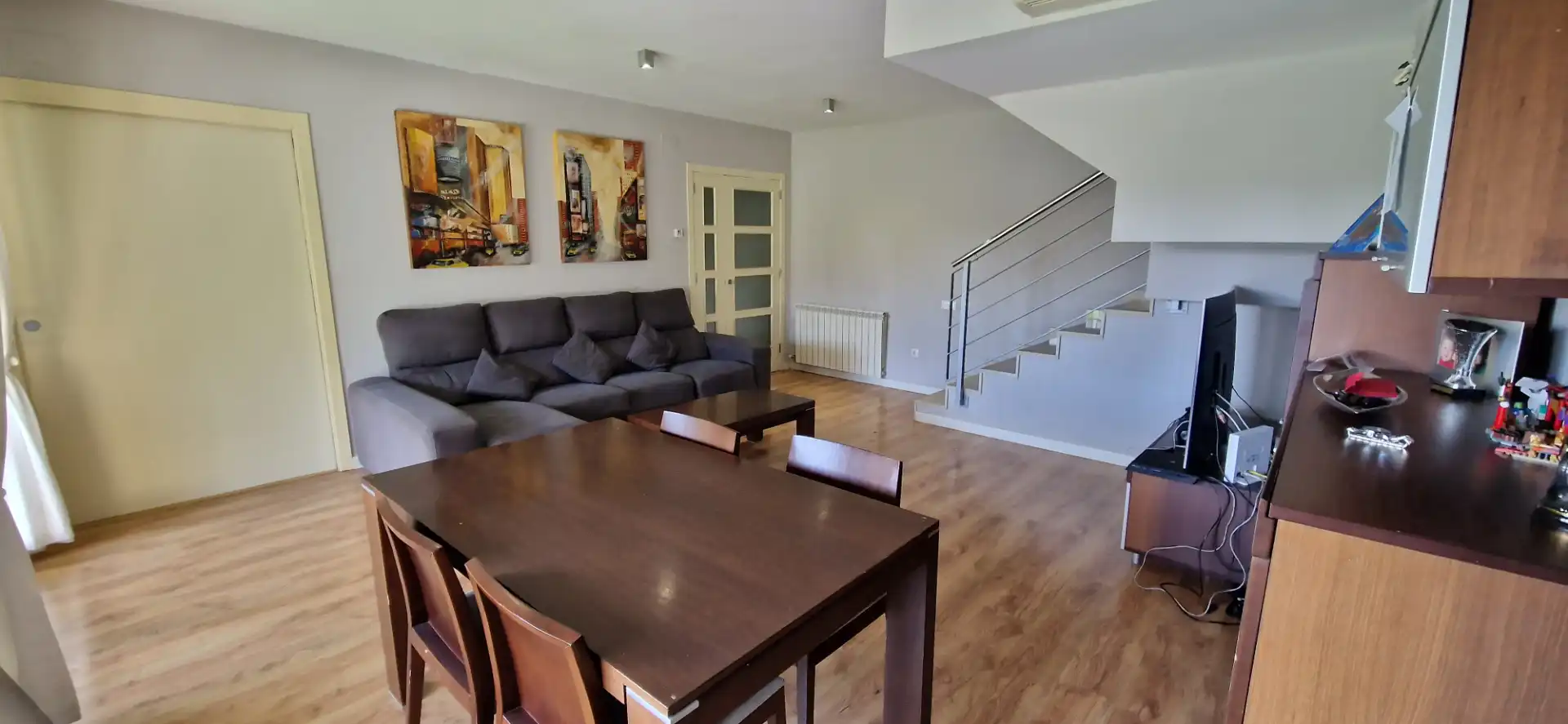 Sala d'estar de Pis en venda en Viladecavalls amb Aire condicionat, Calefacció i Parquet