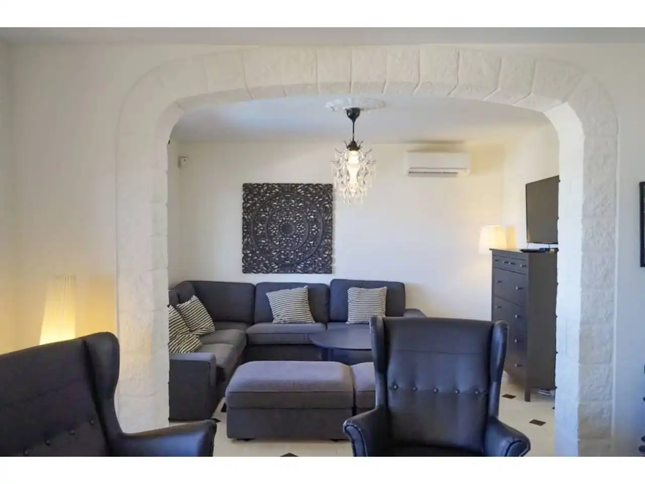 Sala d'estar de Casa o xalet en venda en Lloret de Mar amb Aire condicionat, Calefacció i Jardí privat