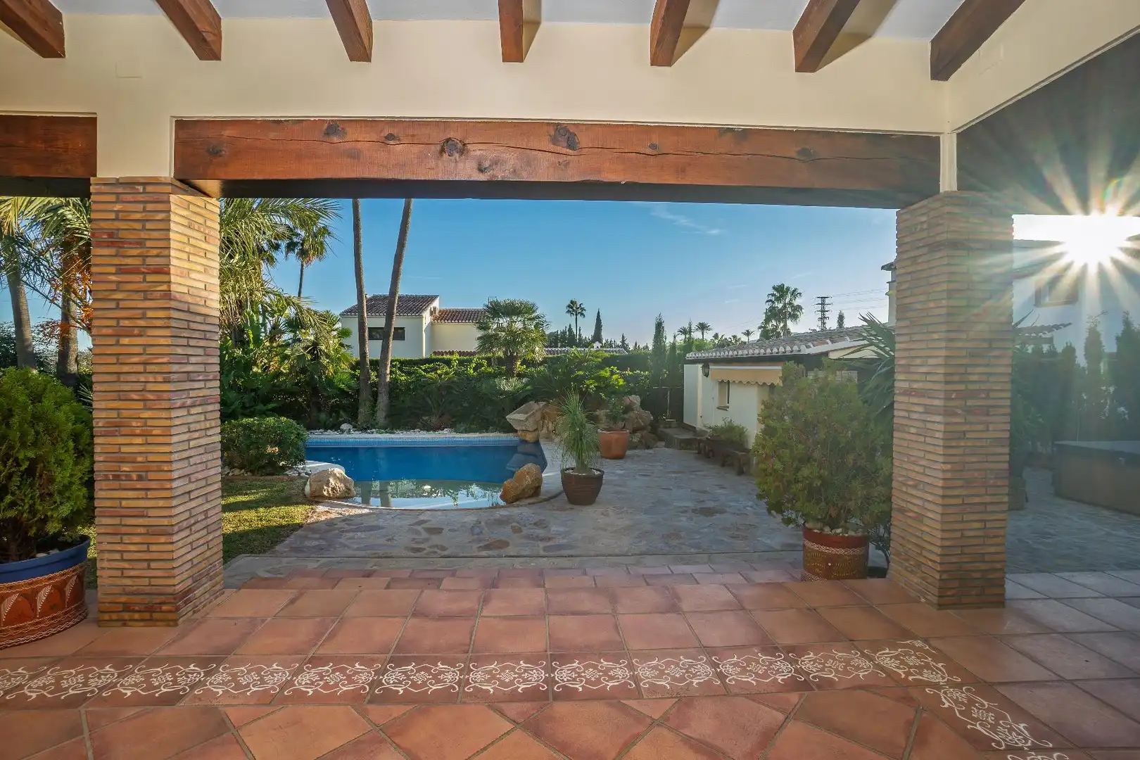 Garden of Houses for sale in Jávea / Xàbia  with Air Conditioner, Heating and Private garden
