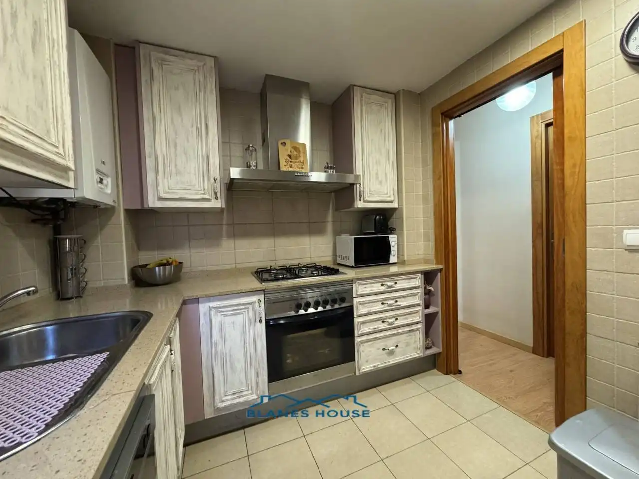 Kitchen of Flat for sale in Tordera  with Air Conditioner, Heating and Parquet flooring