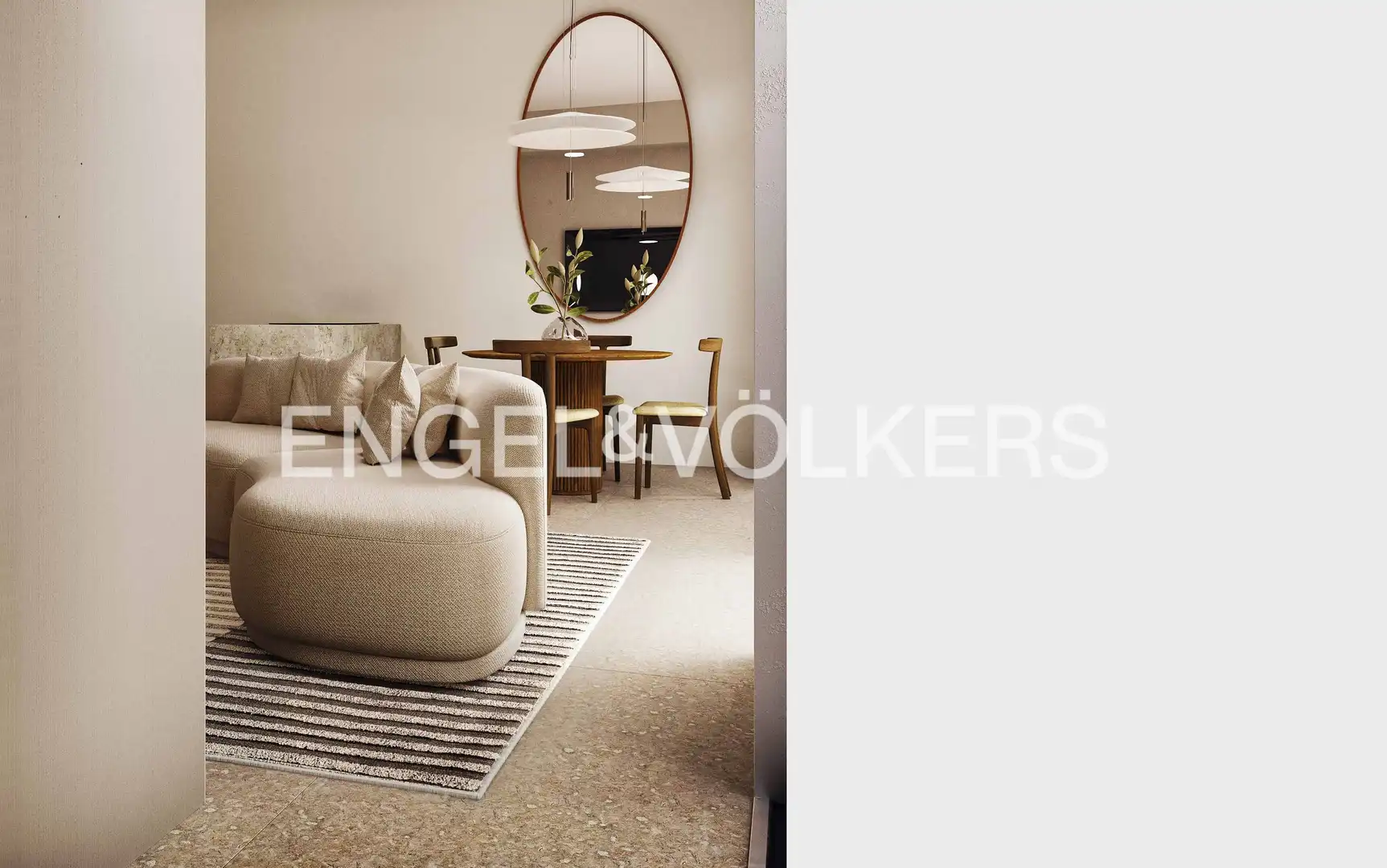 Sala de estar de Apartamento en venta en Sant Cugat del Vallès con Aire acondicionado, Calefacción y Jardín privado