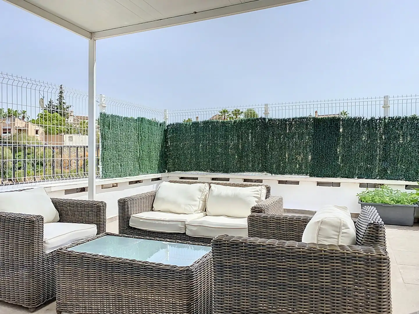 Terrassa de Casa adosada en venda en Estepona amb Aire condicionat, Jardí privat i Terrassa