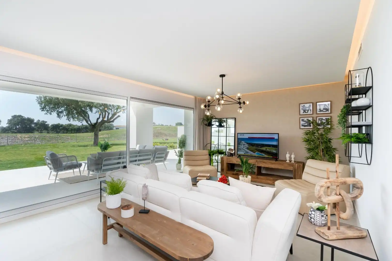 Sala de estar de Apartamento en venta en San Roque con Aire acondicionado, Calefacción y Jardín privado