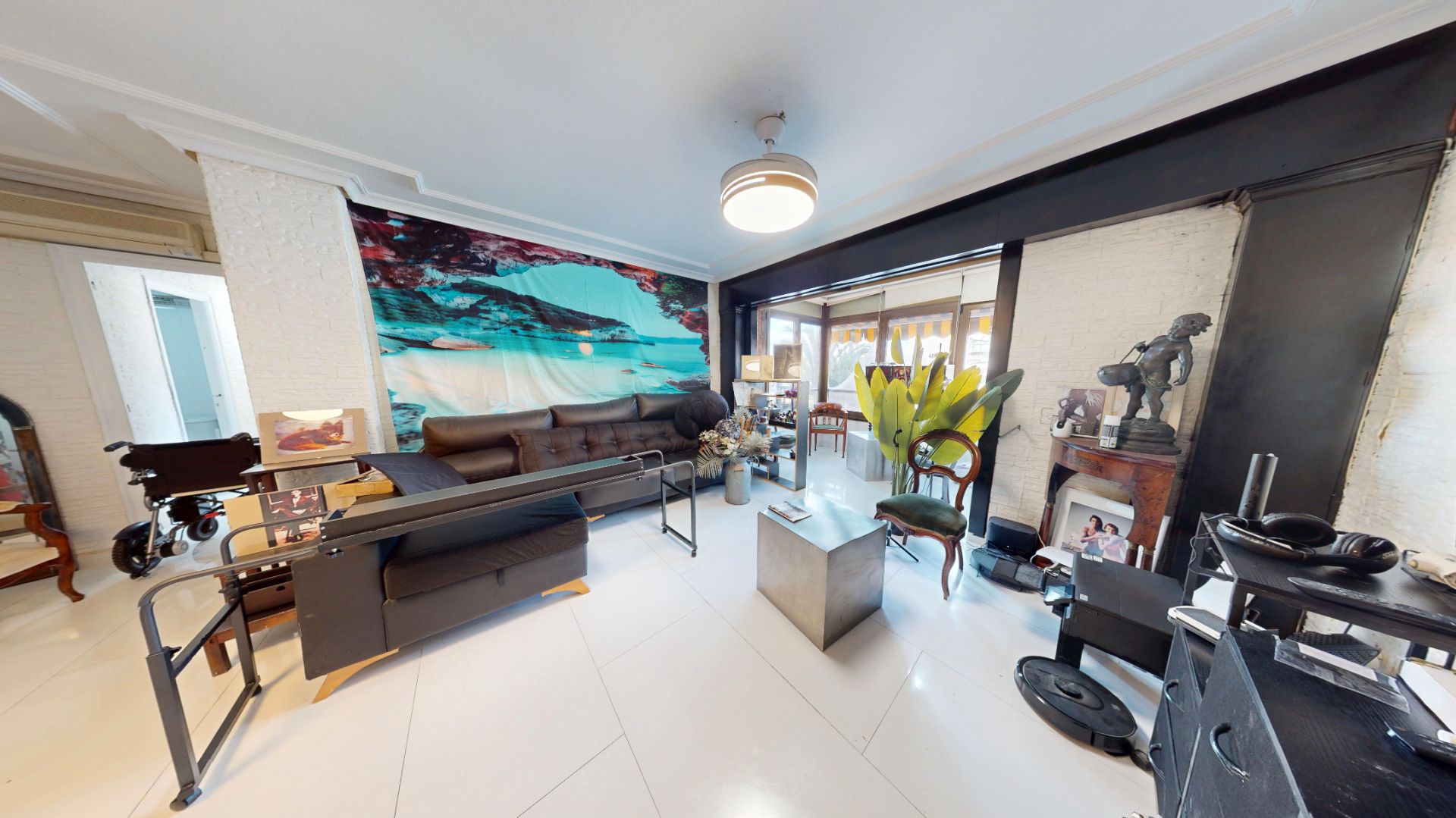 Sala d'estar de Pis en venda en Alicante / Alacant amb Aire condicionat, Calefacció i Moblat