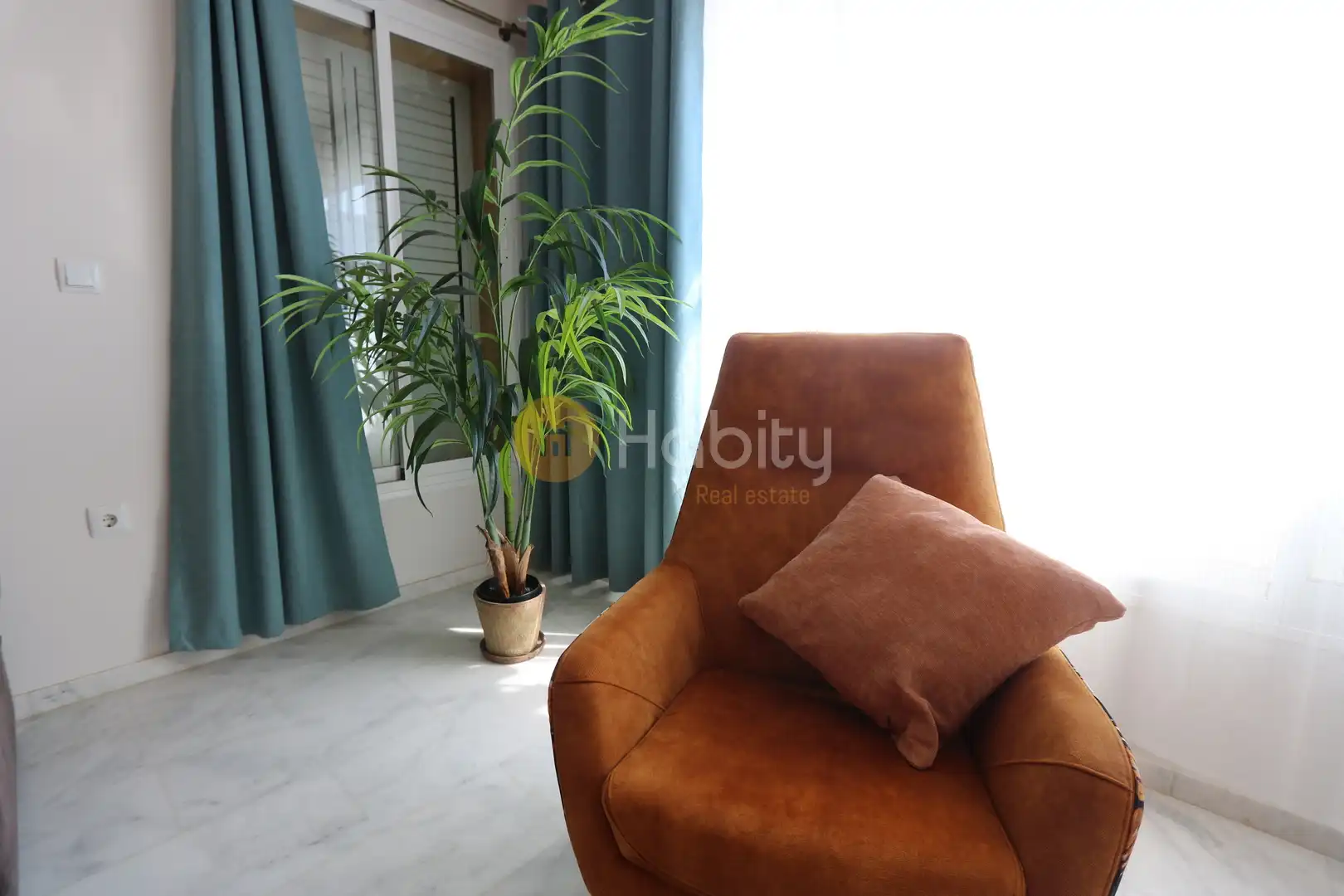 Sala de estar de Ático en venta en Fuente Álamo de Murcia con Aire acondicionado, Calefacción y Terraza