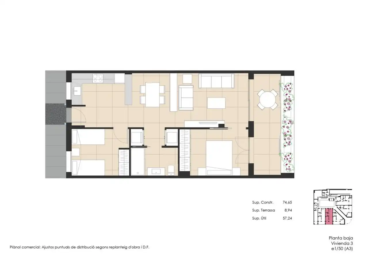 Wohnung mit Aufzug zum Verkauf in Calle President Macià 116, imagen 42