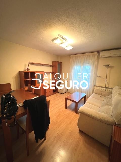 Sala d'estar de Pis de lloguer en  Madrid Capital amb Aire condicionat, Calefacció i Terrassa