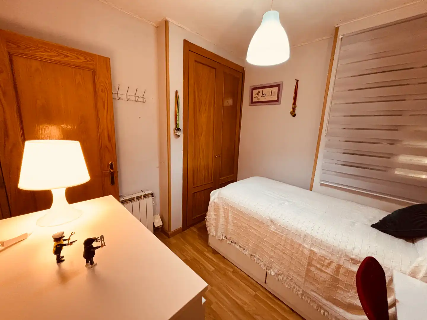 Bedroom of Flat for rent in Getafe  with Air Conditioner, Parquet flooring and Washing machine