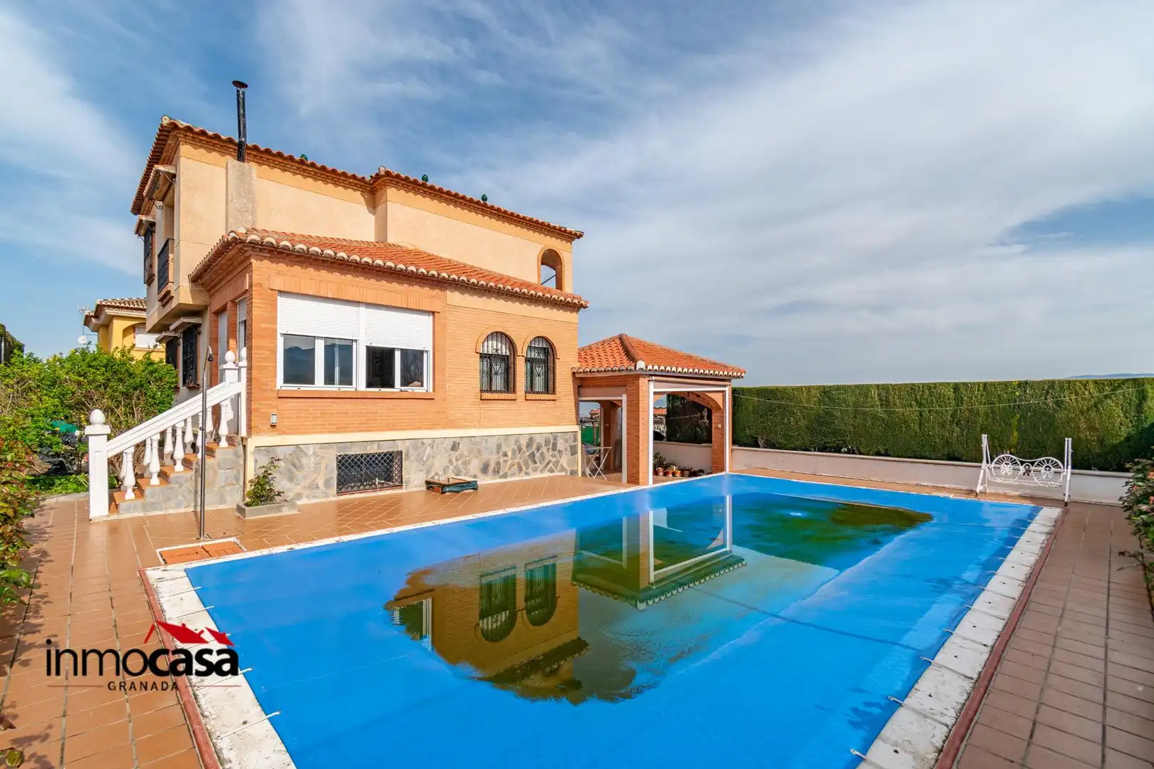 Piscina de Casa o xalet en venda en Gójar amb Jardí privat, Terrassa i Piscina