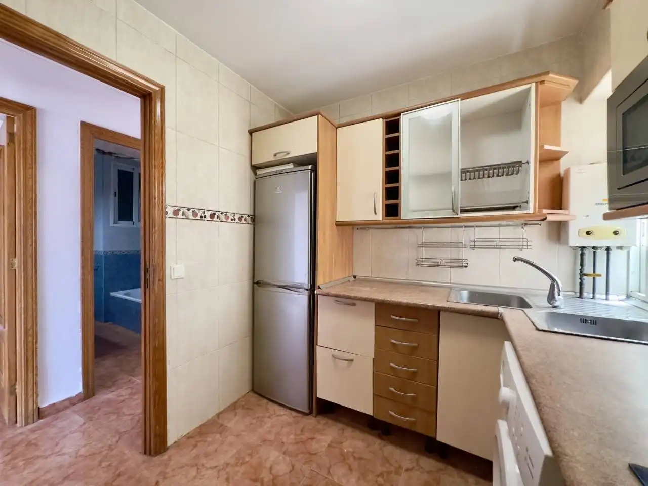 Küche von Wohnung zum Verkauf in  Palma de Mallorca mit Klimaanlage, Heizung und Balkon