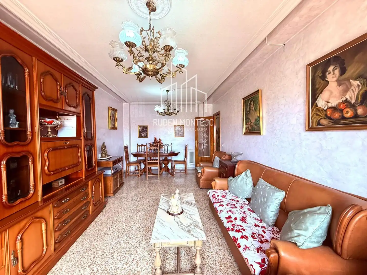 Sala d'estar de Pis en venda en Salamanca amb Calefacció, Terrassa i Moblat