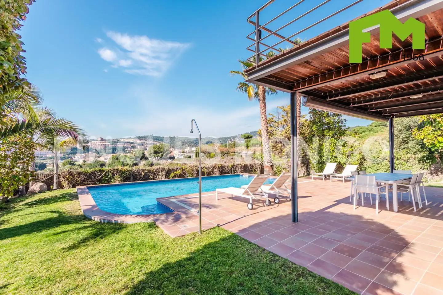 Terrassa de Casa o xalet de lloguer en Teià amb Aire condicionat, Calefacció i Jardí privat