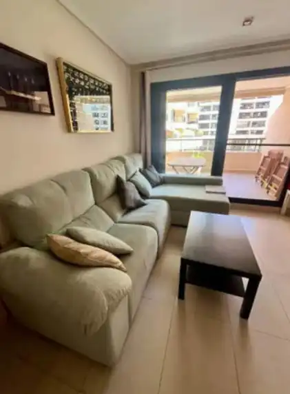 Sala d'estar de Pis de lloguer en Alboraya amb Terrassa, Moblat i Forn